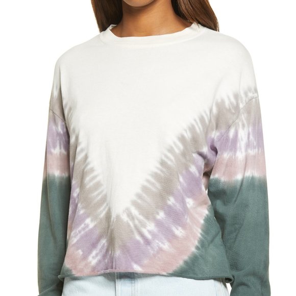 {1} Daydreamer Dusty Rose Tie Dye Long Sleeve tee - Picture 3 of 4